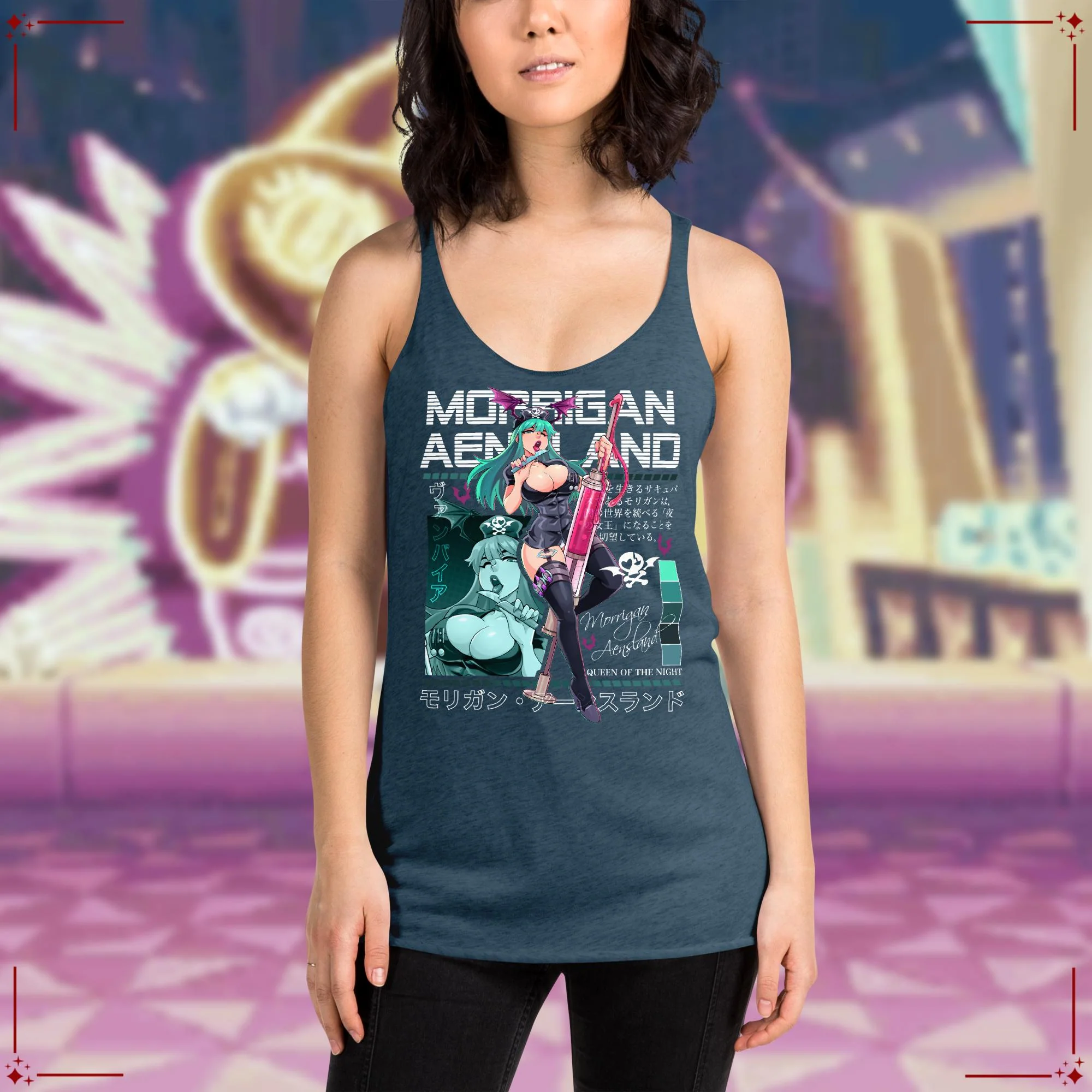 Nurse Morrigan Racerback Tank Top - Image 2
