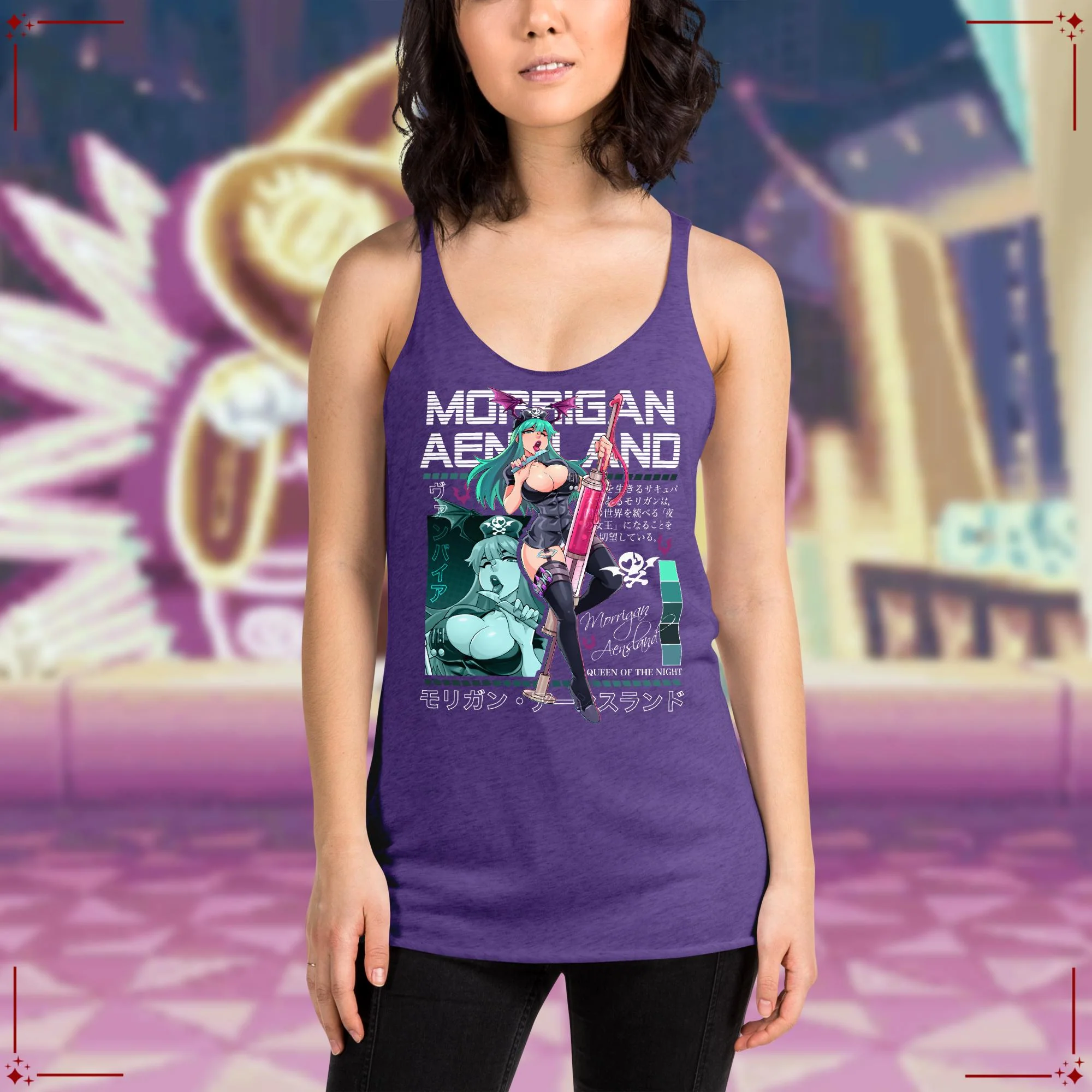 Nurse Morrigan Racerback Tank Top - Image 3