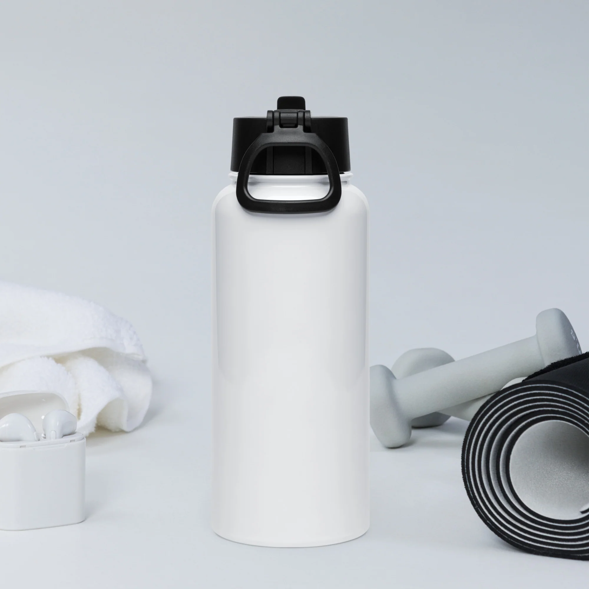 Nurse Morrigan Stainless Steel Water Bottle with a Straw Lid - Image 4