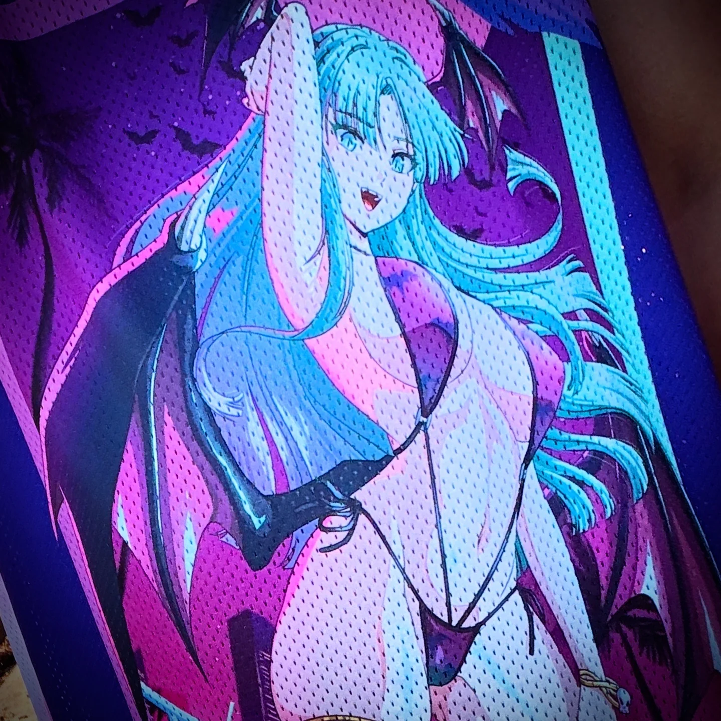 Vaporwave Bikini Morrigan Baskeball Jersey - Image 4