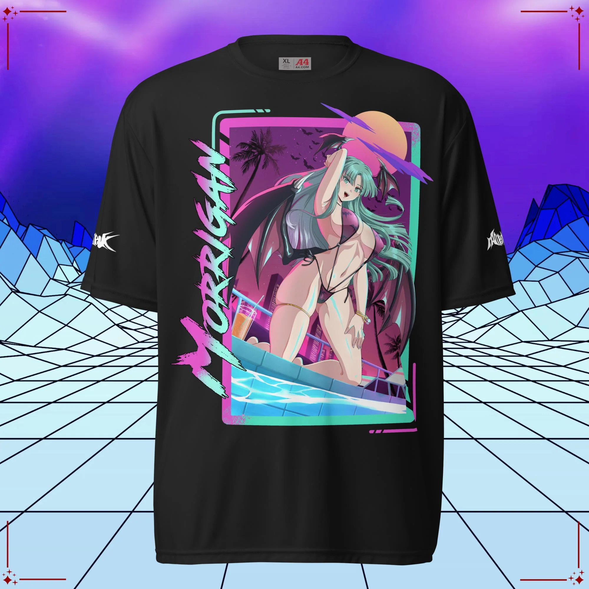 Vaporwave Bikini Morrigan Performance Shirt