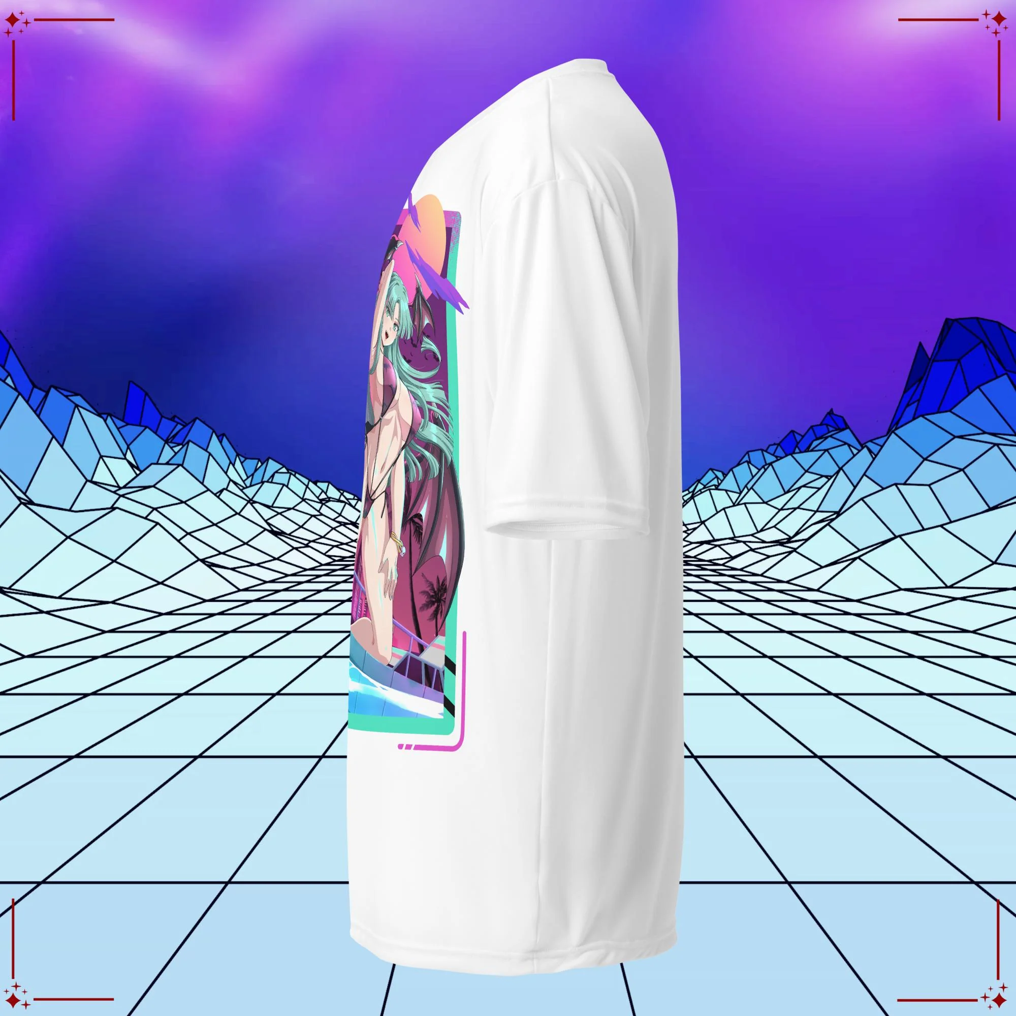 Vaporwave Bikini Morrigan Performance Shirt - Image 6