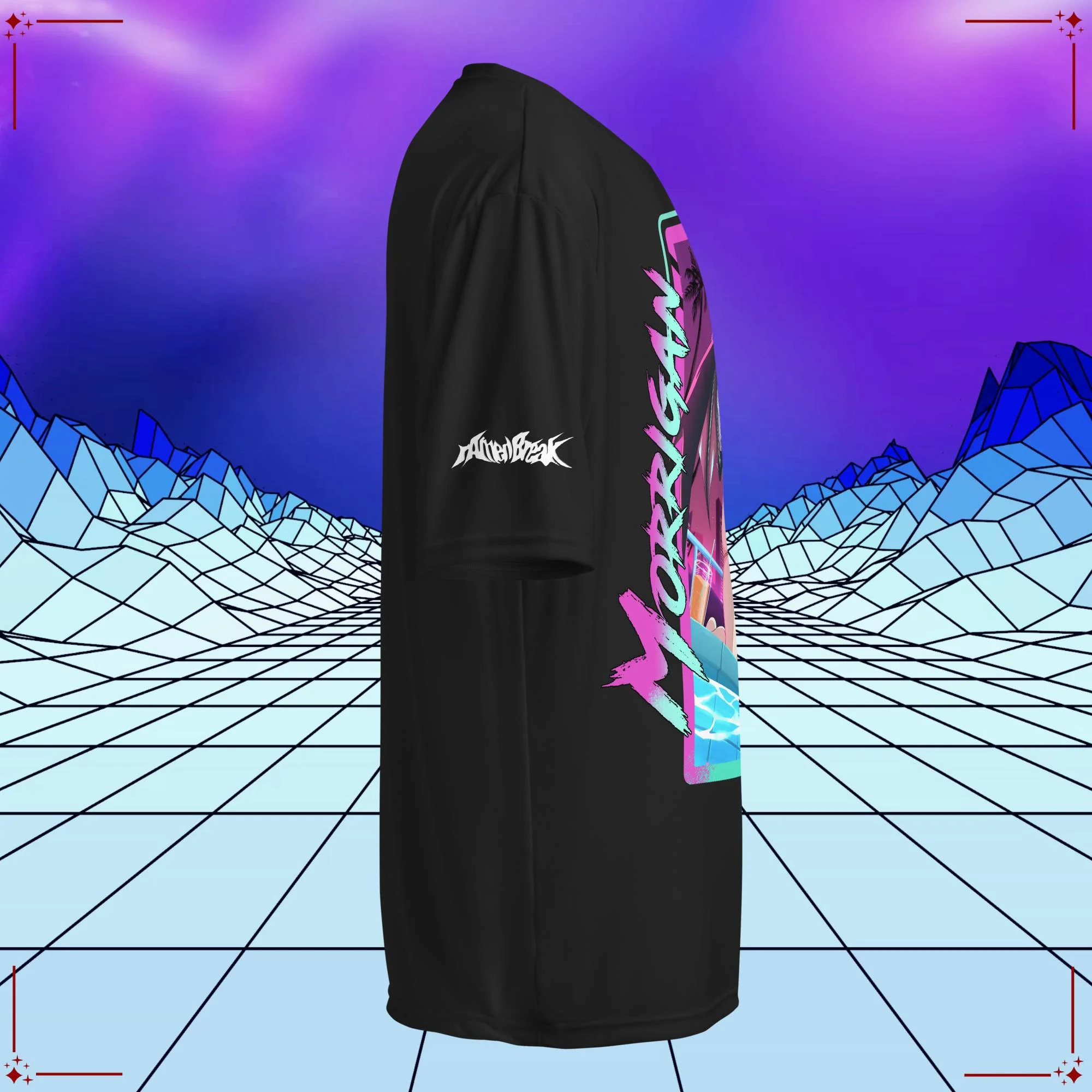 Vaporwave Bikini Morrigan Performance Shirt - Image 7