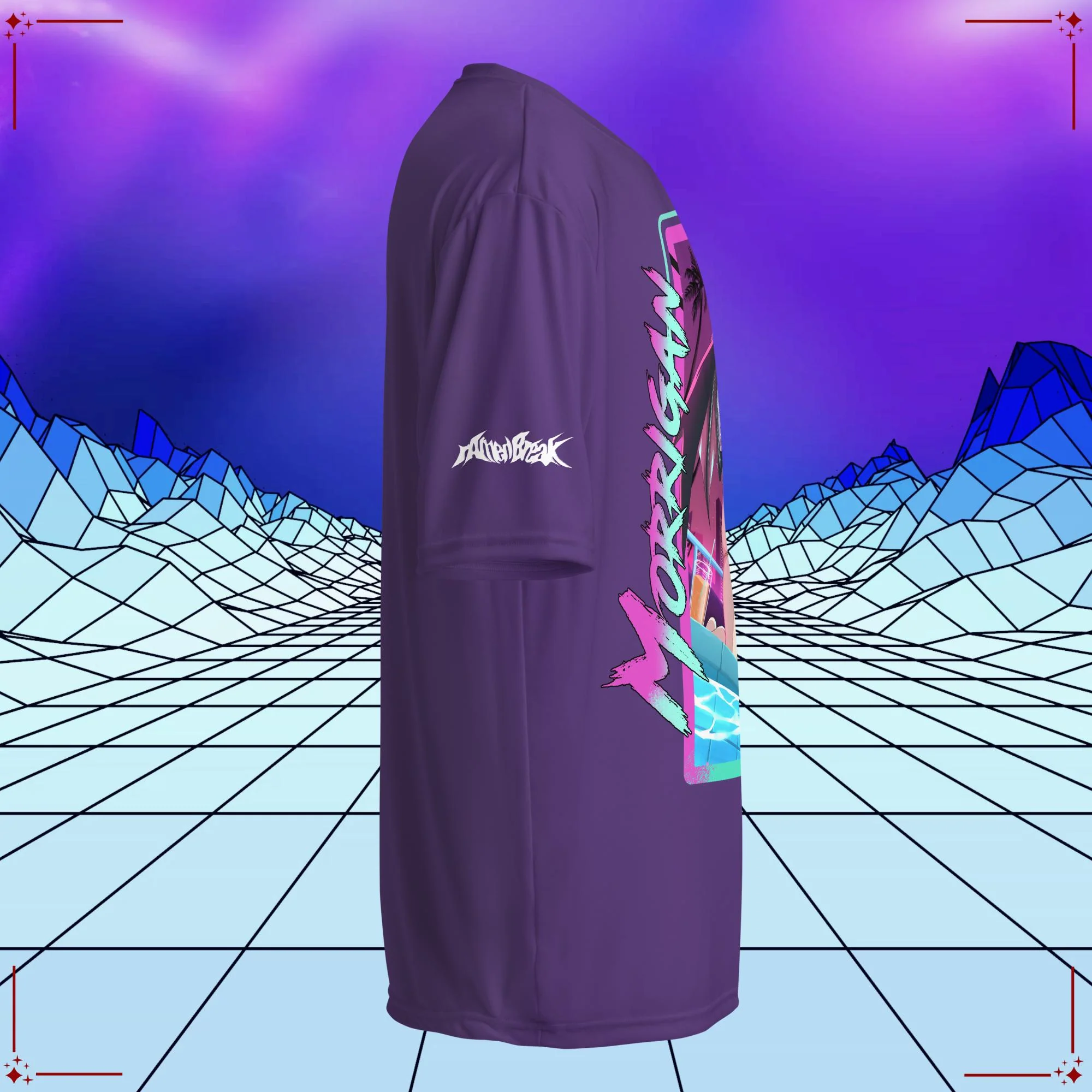 Vaporwave Bikini Morrigan Performance Shirt - Image 8