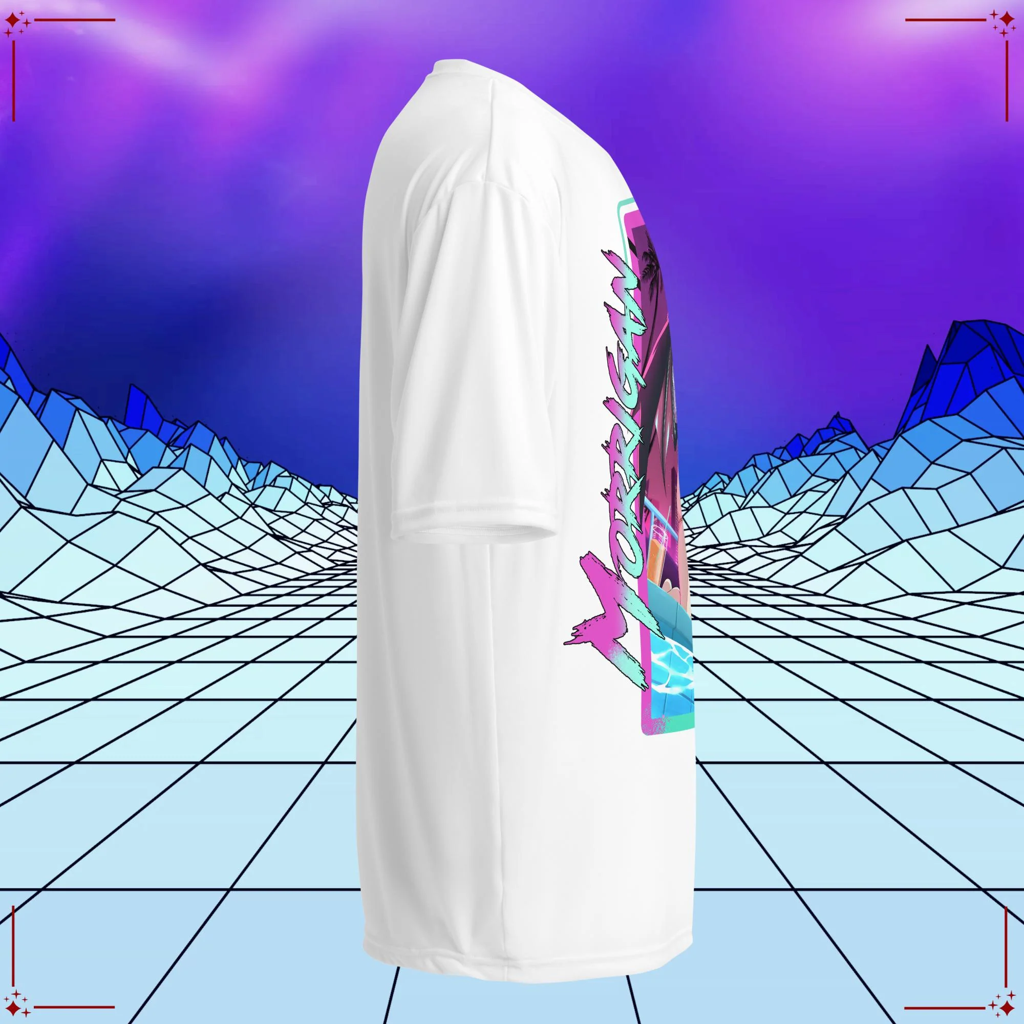 Vaporwave Bikini Morrigan Performance Shirt - Image 9